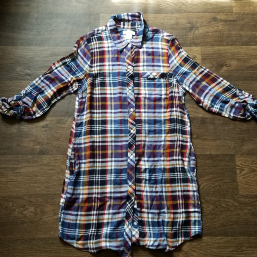 Lucky Brand Flannel Dress Shirt S